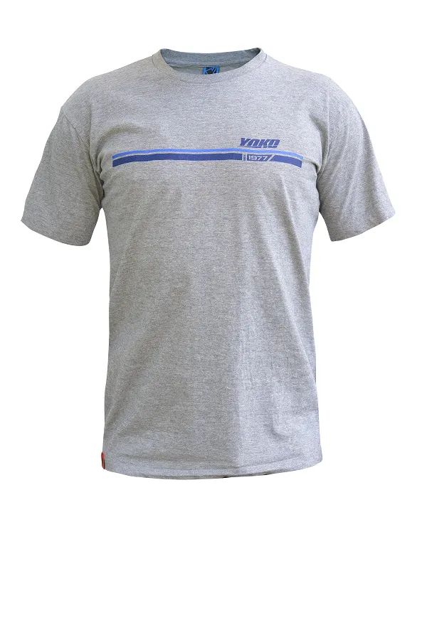 Футболка YOKO T-SHIRT BARS LOGO, серый